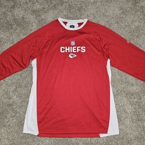 Kansas City Chiefs Team Issued Long Sleeve Shirt NFL Reebok XL